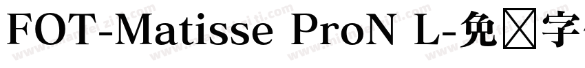 FOT-Matisse ProN L字体转换